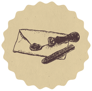 illustration of a letter for Big Muddy Peddler's mailing list