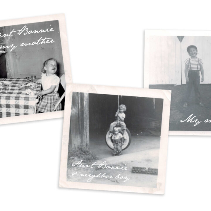 vintage photos of Vicki's family in Sunnyside, IL