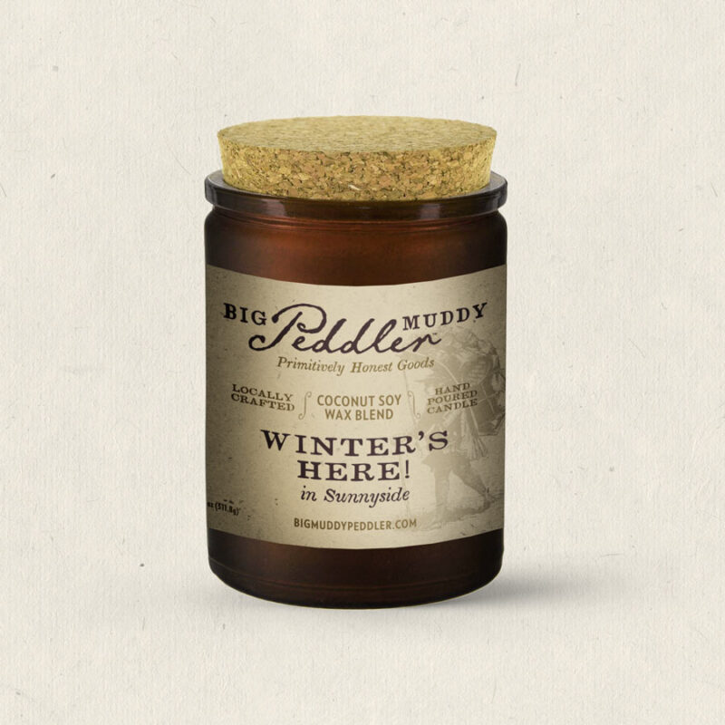 Winter's Here Big Muddy Peddler Winter & Christmas Candle