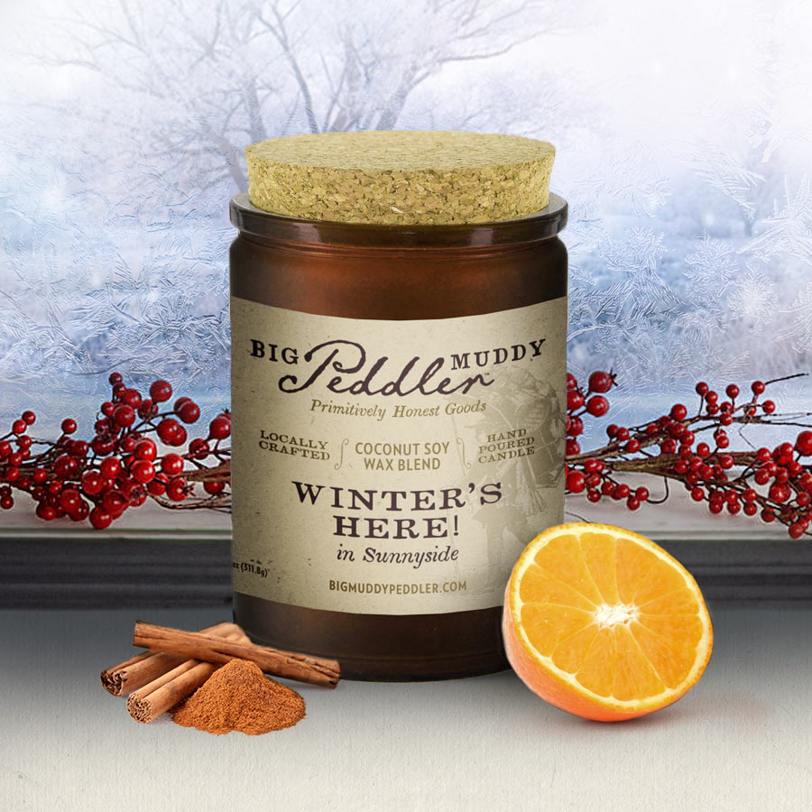 Winter's Here Big Muddy Peddler Winter & Christmas Candle